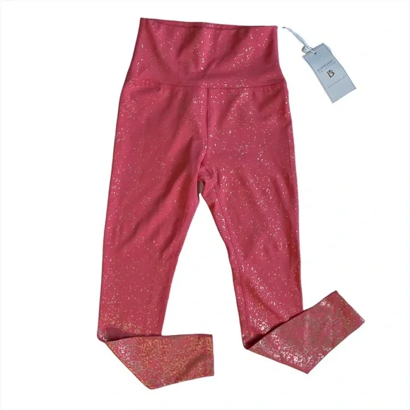 BuffBunny Rose Metallic Ombré Leggings NWT - Picture 4 of 7